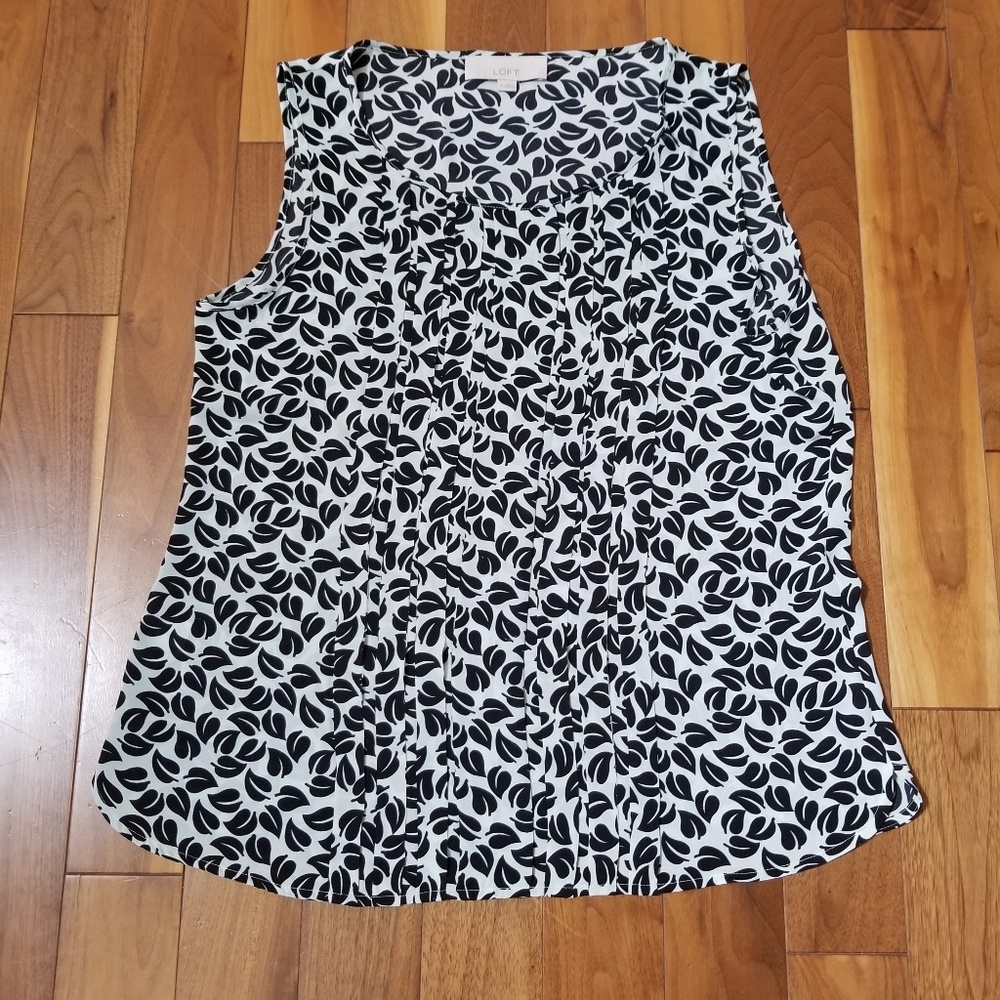 Loft Leaf-Print Shell - image 3